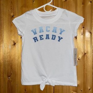 Girls tie up t-Shirt new with tags size 7